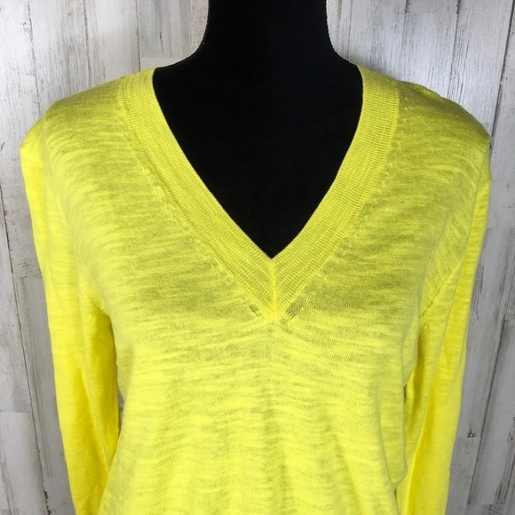 J. Crew Slub Knit V-Neck Long Sleeve Sweater XS - Picture 4 of 8